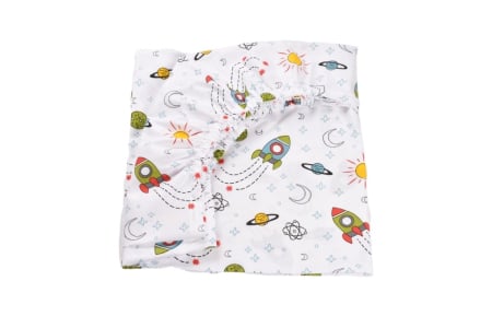 Cearsafuri si protectii - Cearsaf bumbac 100% model rachete 120x60 cm