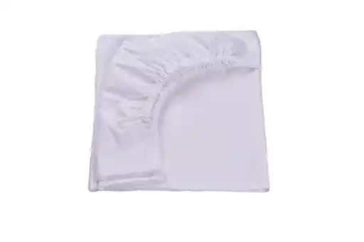 Lenjerie De Pat Alba - Cearsaf bumbac 100% pat 120x200 cm, culoare alb
