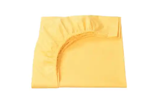 Lenjerii De Pat - Cearsaf bumbac 100% pat 120x200 cm, culoare galben