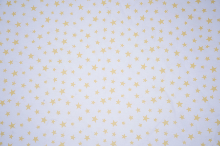 Cearsaf bumbac 100%, pătuț 140x70 cm, model steluțe galbene [3]