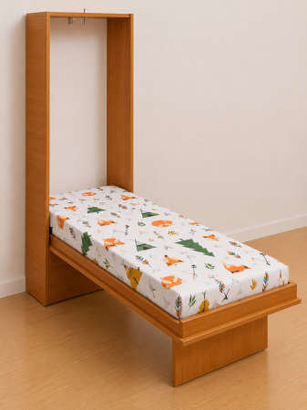 Cearșaf bumbac 100%, pătuț incastrabil grădiniță 140x60 cm, model cu animăluțe [1]