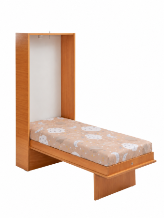 Cearșaf bumbac 100%, pătuț incastrabil grădiniță 140x60 cm, model cu norișori maro [1]