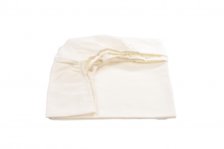 Cearsaf bumbac 100% crem pat 90x200 cm [1]