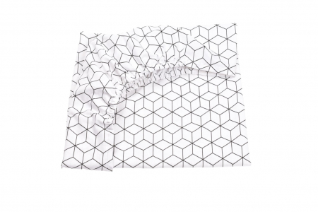 Cearsaf bumbac 100% forme geometrice patut 120x60 cm [0]