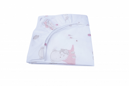 Cearsafuri si protectii - Cearsaf model iepurasi 90x50 cm