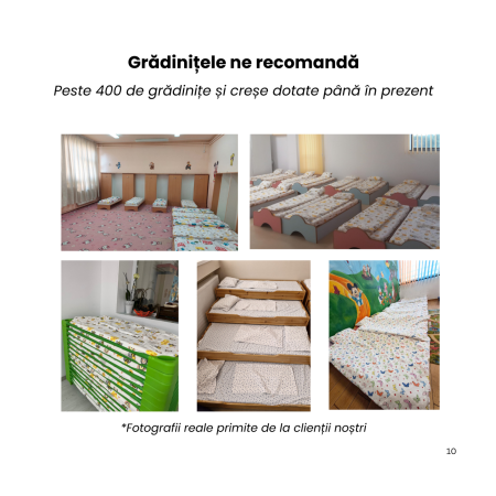 Cearșaf pătuț stivuibil grădiniță sau creșă 131x55 cm, bumbac 100%, model Steluțe roz [6]