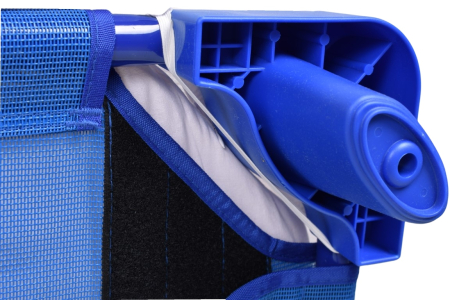 Cearsaf patut stivuibil gradinita sau cresa bumbac standard culoare bleu [2]
