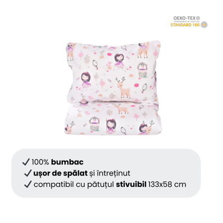 Cearsaf patut stivuibil gradinita sau cresa model fetite [2]