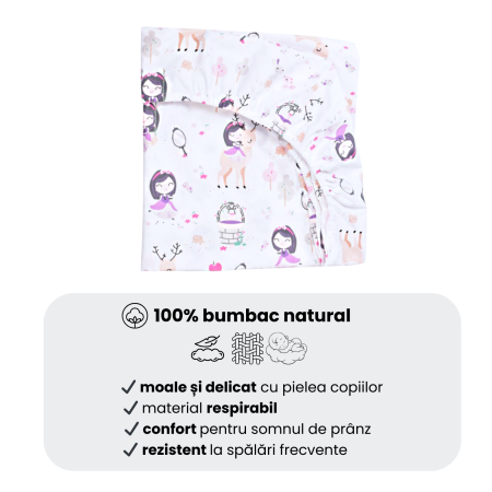 Cearsaf patut stivuibil gradinita sau cresa model fetite [6]