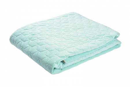 Seturi cuverturi si pernute - Cuvertura minky Velvet verde menta