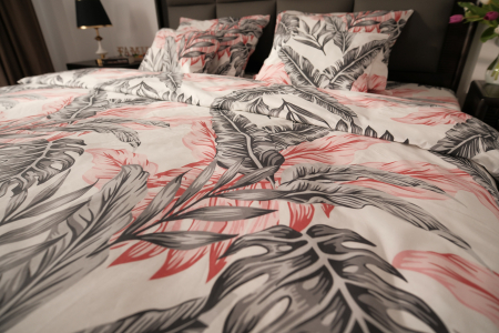 Feather Noir - lenjerie de pat bumbac 100% personalizabila pe dimensiuni [1]