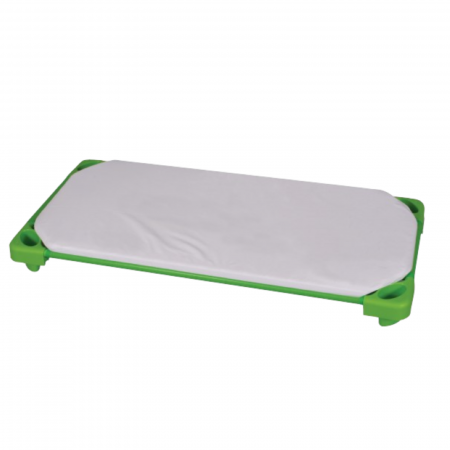 Cearceaf Pat Stivuibil - Husa saltea patut stivuibil bumbac 100% standard, culoare alb