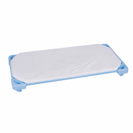 Back to school - Husa saltea patut stivuibil bumbac 100% standard, culoare alb