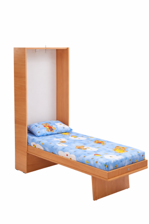 Lenjerie 2 piese pătuț incastrabil(140x60 cm) pentru grădiniță sau creșă, bumbac standard, model Ursuleți pe fond bleu [1]