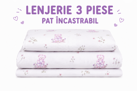 Lenjerie 3 piese patut incastrabil model iepurasi [2]