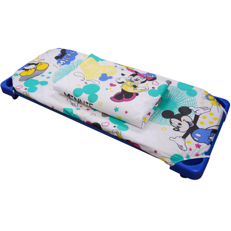 Lenjerie 3 piese patut stivuibil bumbac 100%  model Mickey -editie limitata [2]
