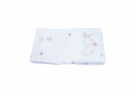 Lenjerie 3 piese bumbac 100% model iepurasi patut 120x60 cm [1]