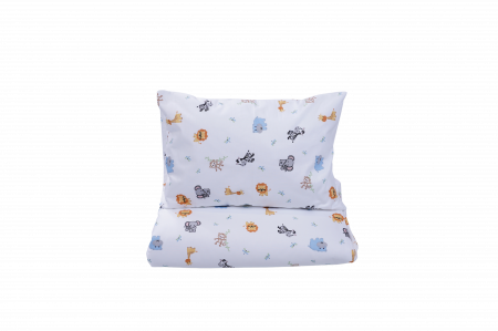 Hainute si accesorii - Lenjerie 5 piese patut stivuibil model animalute safari