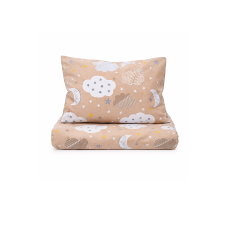 Lenjerie 5 piese patut stivuibil model norisori pe fond maro