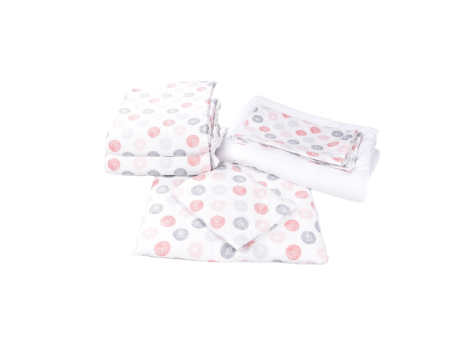 Lenjerie set complet 7 piese patut 120x60 cm bumbac 100% model ghemotoace [1]