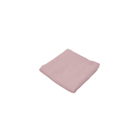 Paturici Muselina Bebelusi Certificata GOTS - Muselina culoare roz prafuit bumbac organic 100% certificat GOTS, 80x80 cm