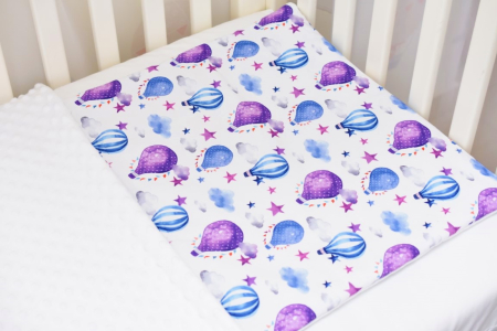 Pachet cadou bebelus Iepuras Paste, scutec muselina, pernuta plata, model Baloane [2]