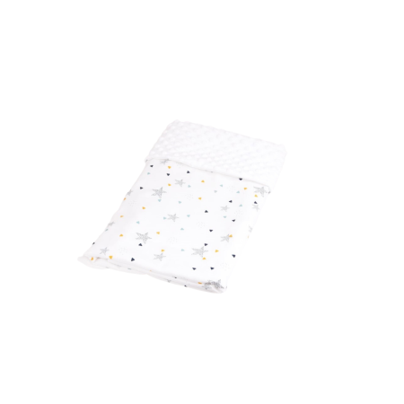 Pachet cadou Iepuras Paste si paturica model stelute colorate  si plus alb [1]