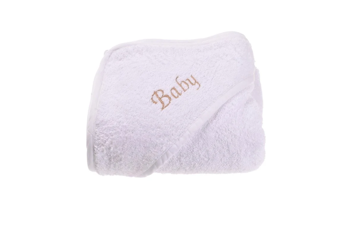 Pachet Prosop frotir bumbac 100% alb, 75x75 cm și Halat de baie copii frotir bumbac 100% [1]