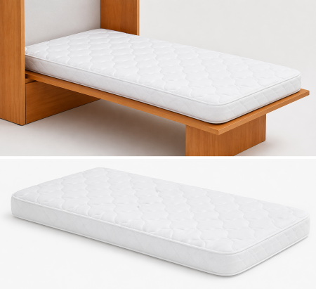 Pachet Saltea pătuț incastrabil 140x60 cm + protecție impermeabilă