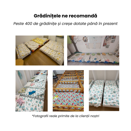 Pachet Set lenjerie 3 piese  bumbac 100% patut stivuibil model Masinute + protectie impermeabila [6]