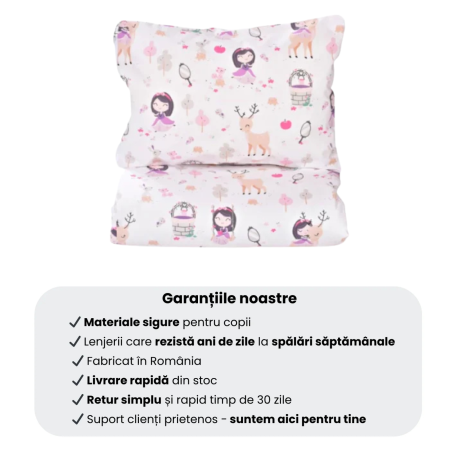 Pachet Set lenjerie 3 piese model fetite patut stivuibil + saltea patut stivuibil + protectie impermeabila [4]