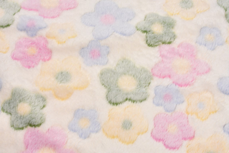 Paturica Cocolino Fleece Bebe 80x80 cm – Model Floricele, Moale si Calduroasa [4]