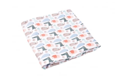 Paturica dubla bumbac organic model animalute  80x80 cm [1]