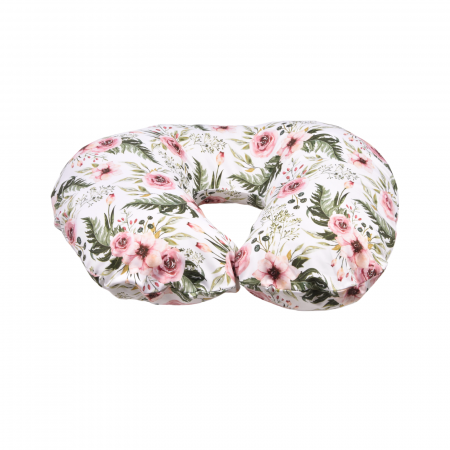Produse pentru mamici - Perna alaptare "Mami&bebe" bumbac 100% premium model curcubee 60x45 cm