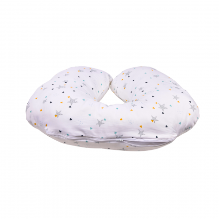 Perna alaptare "Mami&bebe" bumbac 100% premium model stelute colorate 60x45 cm [2]
