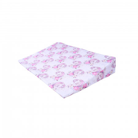 Perna Ergonomica Copii - Perna antireflux model Unicorni, marime XL,  59x40x10 cm