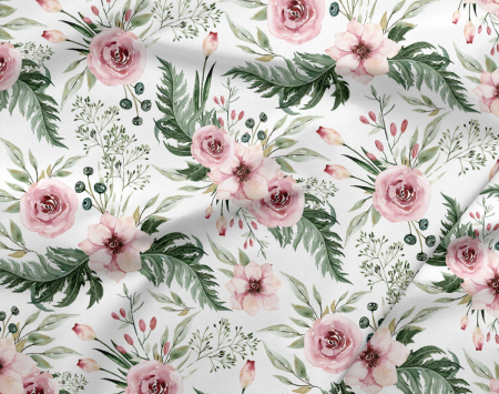 Perna gravide multifunctionala bumbac 100% premium model trandafiri [4]