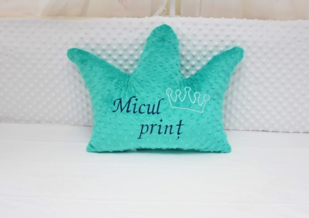 Decorul camerei - Paturica fermecata coronita plus turquoise