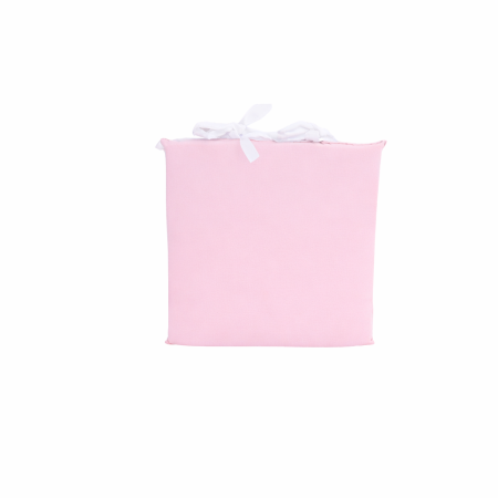 Pernuta scaun gradinita bumbac roz cu prindere siret 28x28 cm