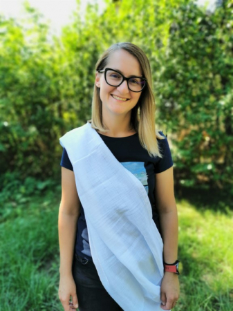 Prosoape Roz - Poncho prosop din muselina organica bumbac 100%, 2-8 ani