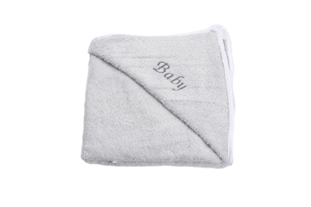 Prosoape Baie Personalizate - Prosop bumbac frotir 100%, culoare gri , 100x100 cm, cu capison