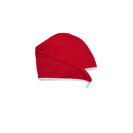 Bumbac - Prosop tip turban par frotir bumbac 100% rosu