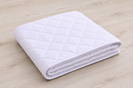 Protectie impermeabila matlasata pat 90x200 cm, culoare alb [3]