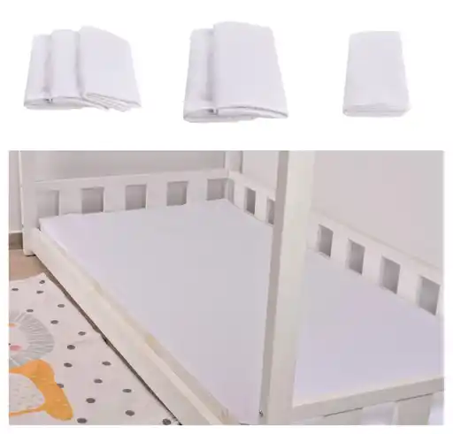 Produse individuale gradinita - Protectie impermeabila pat 120x200 cm, culoare alb