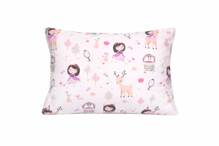 Set 3 huse pernuță 40x28 cm – Model Fetițe, Steluțe roz si Balerine și lebede [1]