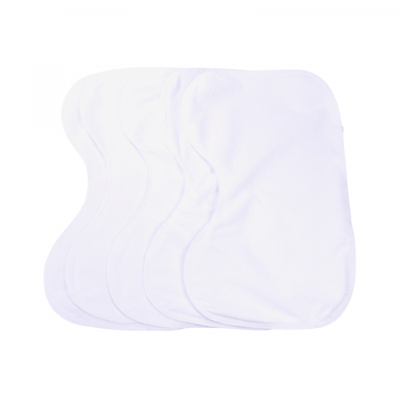 Produse pentru mamici - Set 5 protectii antiregurgitare impermeabile albe