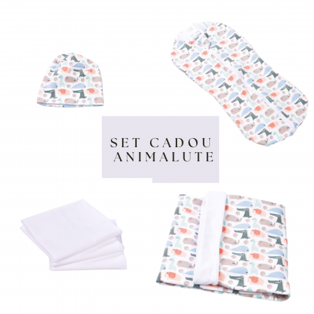 Set Cadou Nou Nascut Baiat - Set cadou Animalute