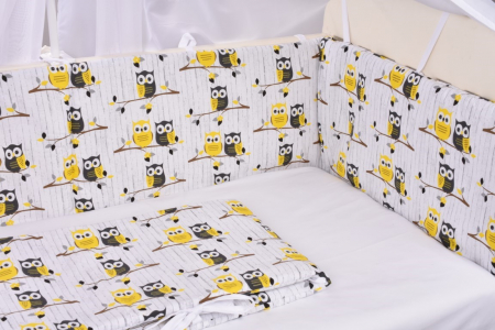 Set complet aparatori bumbac model bufnite [2]
