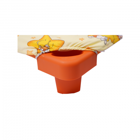 Set universal lenjerie 2 piese bumbac 100% standard, model ursuleti pe fond galben [2]
