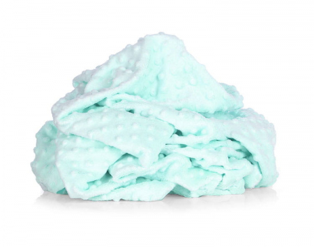 Set saculet si prosopel gradinita model curcubee  si plus minky verde menta [2]